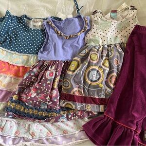 Matilda Jane Lot size 4, dress, pants tops